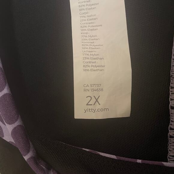 Yitty 2X Sculpting Catsuit | Shaping Bodysuit, Purple Dot, Compression One Piece - Picture 4 of 4